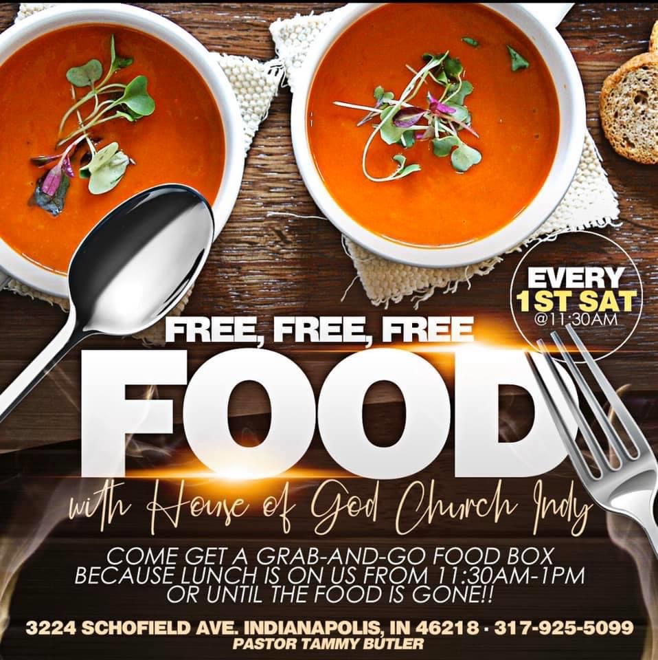 Free Food Every 1st Saturday!
